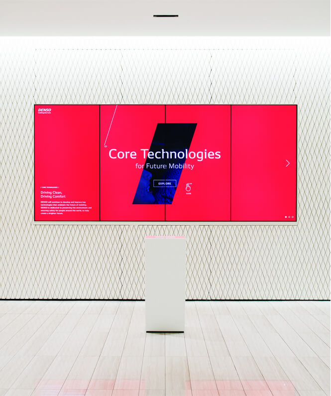 DENSO Brand Site, Digital Signage